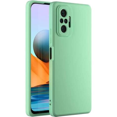 Coque Xiaomi Redmi Note 10 Pro Avec Couche Intérieure En Fibre Et Protection Caméra Etui