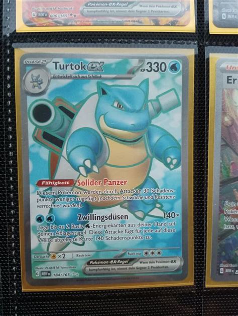 Turtok Ex Full Art DEUTSCH Pokemon 151 Mew Kaufen Auf Ricardo