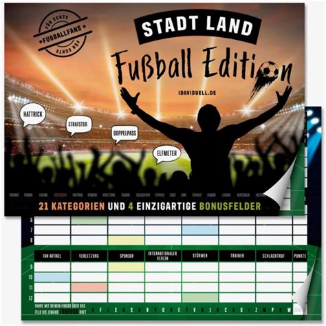 Stadt Land Fluss Fußball Edition Brettspiel Kontor