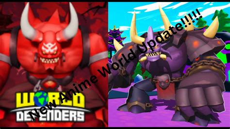 New Anime World In World Defenders World Defenders Roblox Youtube