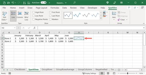 How To Insert Sparklines Mini Charts In Microsoft Excel Somapower