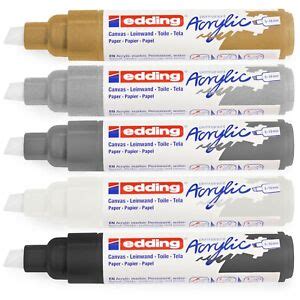 Edding 5000 Permanent Acrylic Paint Marker Pens Broad 5 10mm Mono