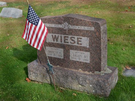 Ernest Frank Wiese 1879 1954 Find A Grave Memorial