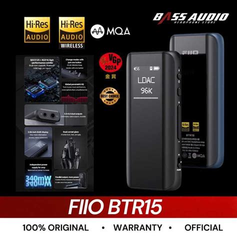 Jual Fiio Btr15 Btr 15 Portable Bluetooth Usb Dac And Headphone