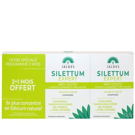 Silettum Expert anti chute est un complément alimentaire Jaldes