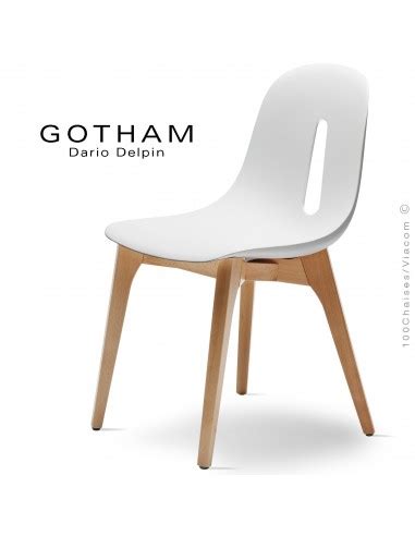 Chaise Design Gotham S Pi Tement Acier Peint Ou Chrom Assise Coque