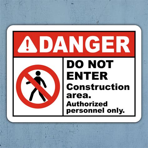 Construction Area Do Not Enter Sign Get 10 Off Now