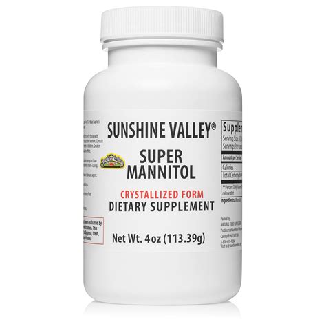 Buy Sunshine Valley Crystalized Super Mannitolhealthy Natural