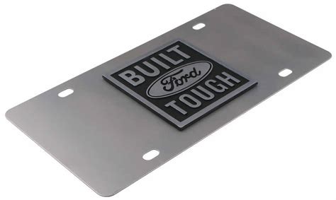 Stainless Steel License Plate Built Ford Tough Chrome Dwd Plastics License Plates And Frames 312794