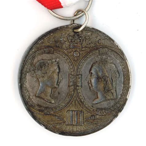 QUEEN VICTORIA GOLDEN Jubilee Medal Medallion Sunday School Southampton