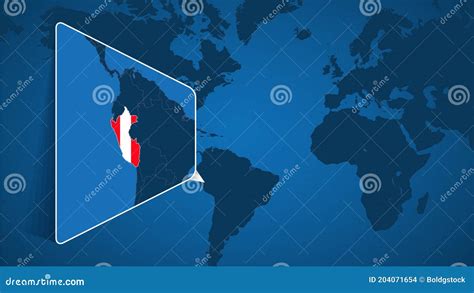 Location Of Ica On Map Peru 3d Location Sign Similar To The Flag Of