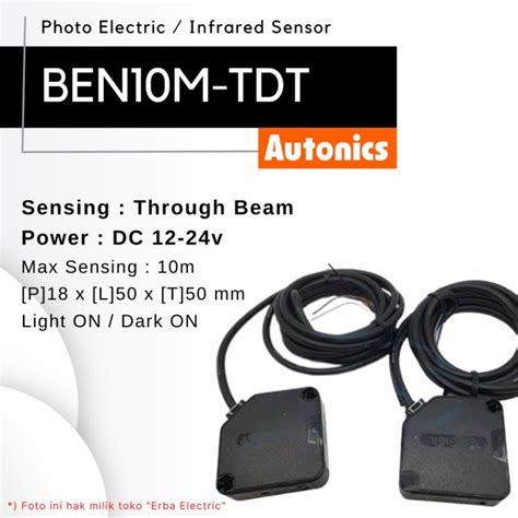 Jual Autonics Ben M Tdt Photo Sensor Through Beam Ben Series Ori