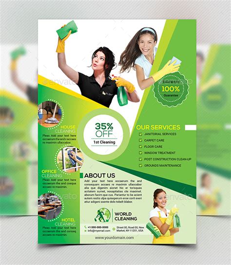 House Cleaning Flyers | Free & Premium PSD | PNG | Vector Templates