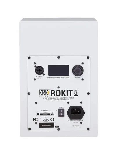 KRK RP5 Rokit 5 G4 Professional Bi 5 Powered Studio Monitor White