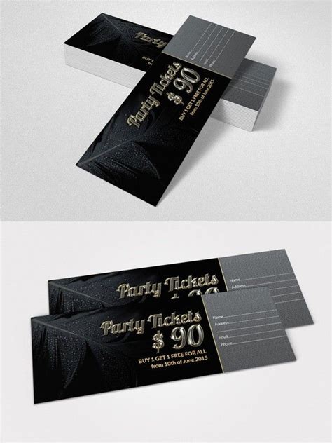 Party Ticket Concert Pass Design Template