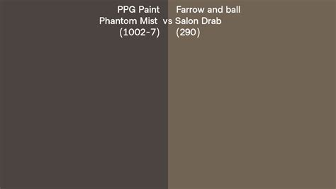 Ppg Paint Phantom Mist Vs Farrow And Ball Salon Drab