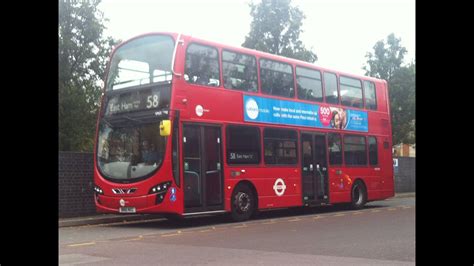 FULL ROUTE VISUAL London Bus Route 58 Walthamstow Central To East