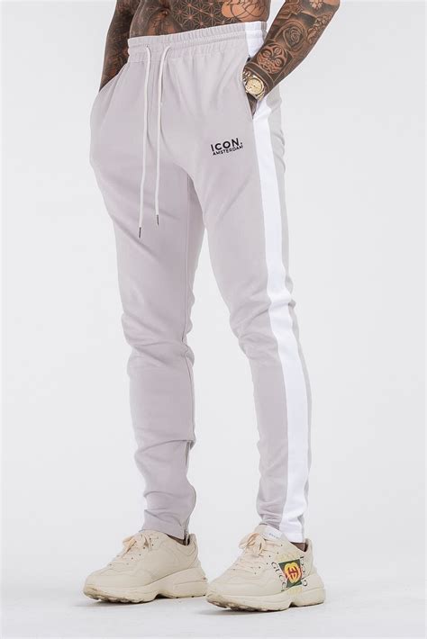 The Iconic Track Pants Light Grey Icon Amsterdam