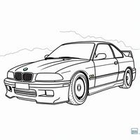 Dibujos De Coche De BMW Para Colorear