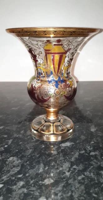 Vase Ancien En Cristal Forme De Style M Dicis Eur Picclick Fr