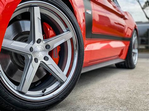 Ford Mustang Gt S Red Vertini Rfs Wheel Front