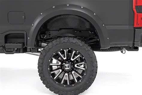 Rough Country F 350 Super Duty Pocket Fender Flares Flat Black F