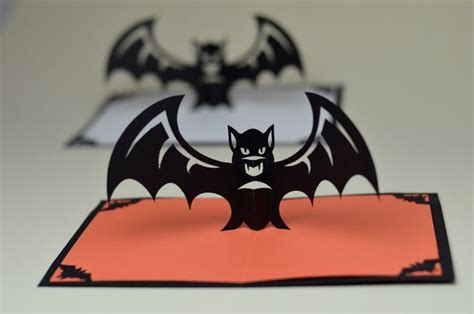 Scarybat Pop Up Card Template Creative Pop Up Cards Pop Up Card