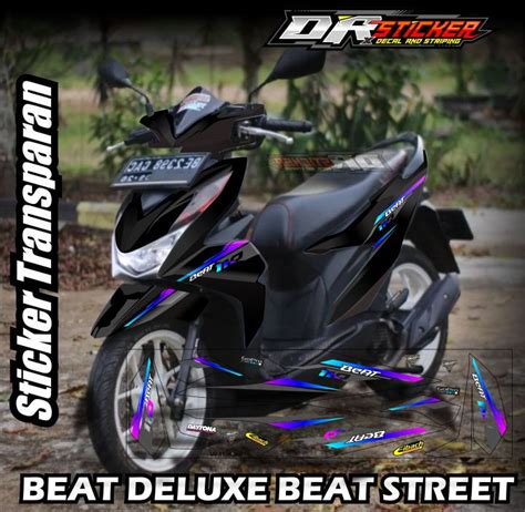 New Desain Striping Transparan Beat Deluxe New Esp