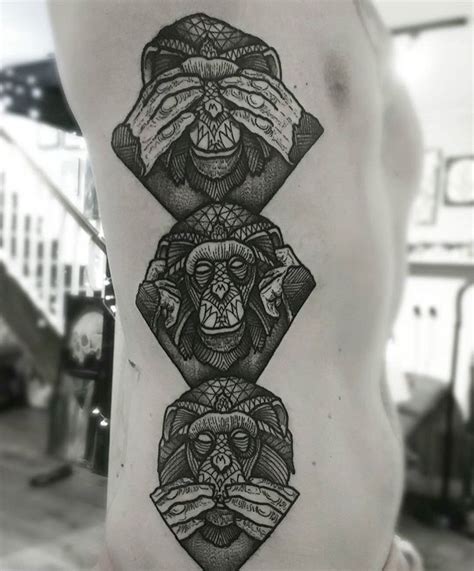 Three Wise Monkeys Tattoo Monkey Tattoos Three Wise Monkeys Evil Tattoo ...