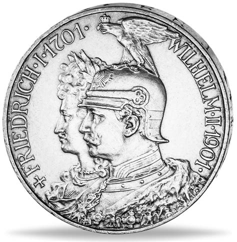 Königreich Preußen 5 Mark 1901 200 Jahre Preußen Kaiser Wilhelm II