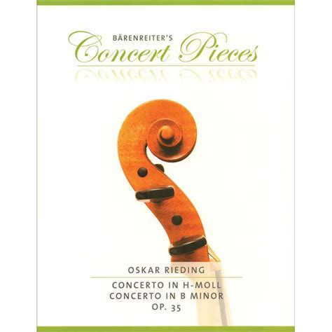 Concerto In B Minor Op 35 For Violin And Piano Oskar Rieding Barenreiter Johnson String