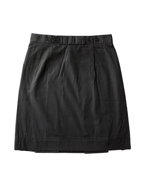 Plain Black Pleat Skirt