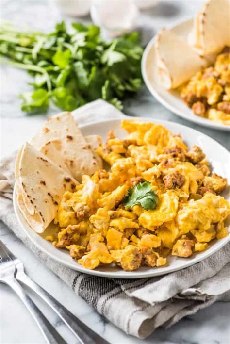 Chorizo And Eggs Isabel Eats Easy Mexican Recipes