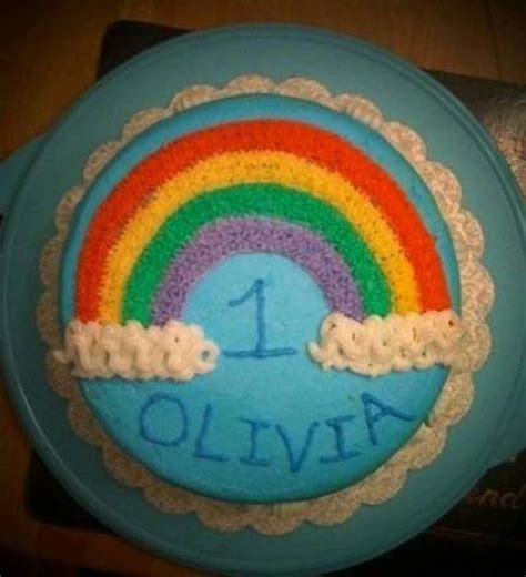 Rainbow Birthday Cake