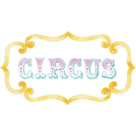 Elipse Circus Circo Rosa Aquarela 60cm Mdf 6mm Shopee Brasil