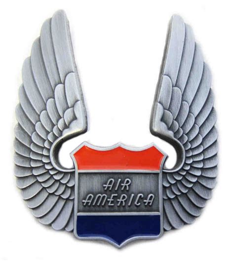 Air America Vietnam War Cap Badge - Antiqued