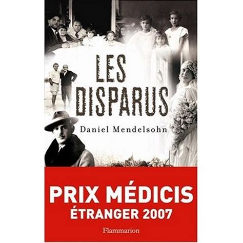 Nilles Litteratur Les Disparus Daniel Mendelsohn