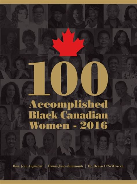 100 Accomplished Black Canadian Women The Book — The Institutional