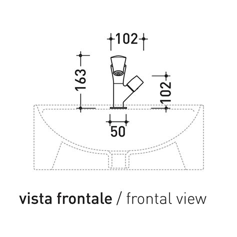 Flaminia Fl Fold Miscelatore Monocomando Lavabo Finitura Cromo