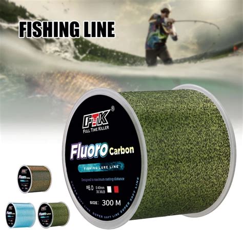 Ftk M Pesca Linha De N Ilon Japon S Fluoro Processo De Revestimento