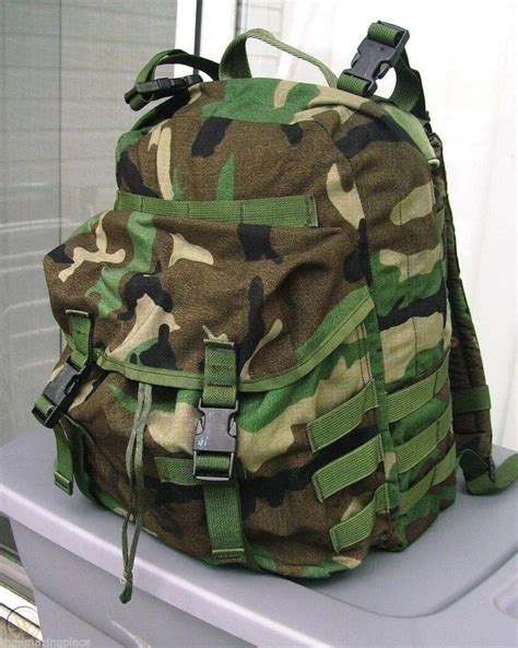 Us Military Woodland Molle Ii Assault Pack Day Patrol Backpack Army