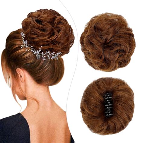 Fanguilar Claw Clip Messy Bun Hair Piece Hair Extensions