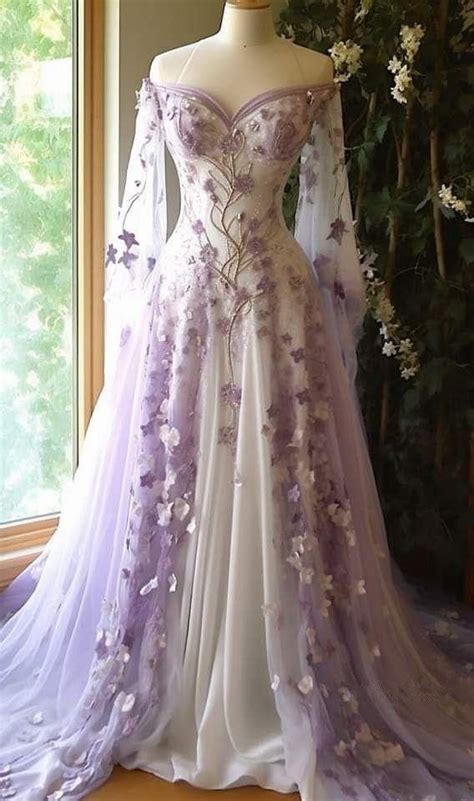 Aesthetic Ball Gown Off The Shoulder Tulle Lilac Party Dresses Long Pr