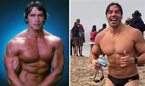 Arnold Schwarzeneggers Son Joseph Baena Looks Just Like Dad As He