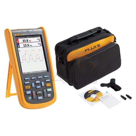 Fluke 123B 2 Channel Industrial Oscilloscope SCC120B Soft Carry Case