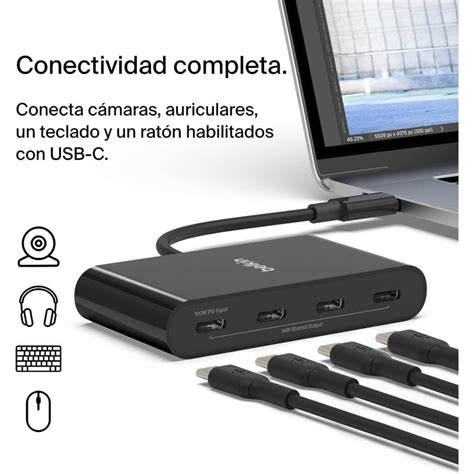 Belkin Connect Hub Usb C Vers Ports Usb C Pd W Pccomponentes Fr