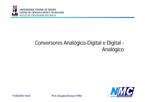 7 Conversores Analógico Digital e Digital Analógico PPT