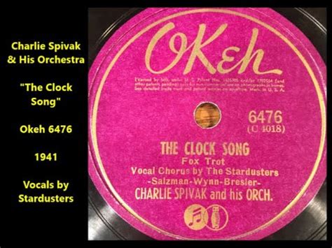 Charlie Spivak His Orchestra The Clock Song On Okeh