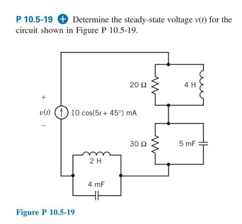 Solved P Determine The Steady State Voltage V T For Chegg