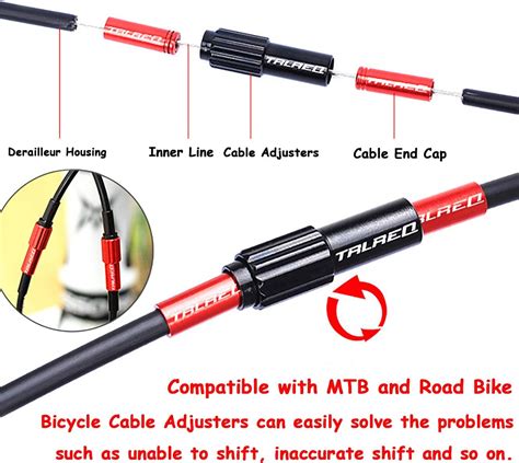 Farbetter Bicycle Cable Adjusters Bike Brake Cable Gear Shift Connector